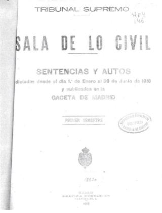 sentencia Pacicos portada Gaceta 1919